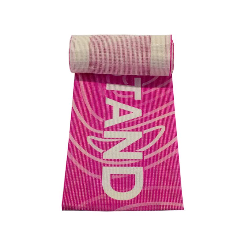 Rolled printed mesh banner material